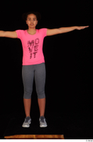  Zahara dressed grey sneakers grey sports leggings pink t shirt sports standing t poses whole body 0001.jpg